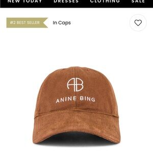 NWOT Anine Bing Brown Cap